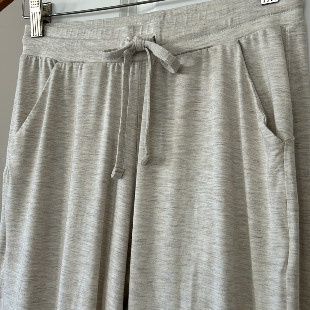 Tommy John Downtime Joggers w Pockets Heathered Oatmeal SZ S w MEASUREMENTS - Picture 4 of 14